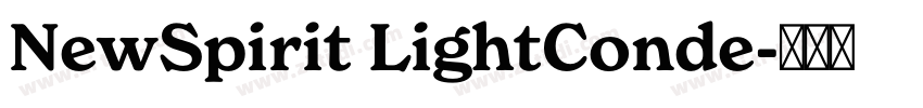 NewSpirit LightConde字体转换
